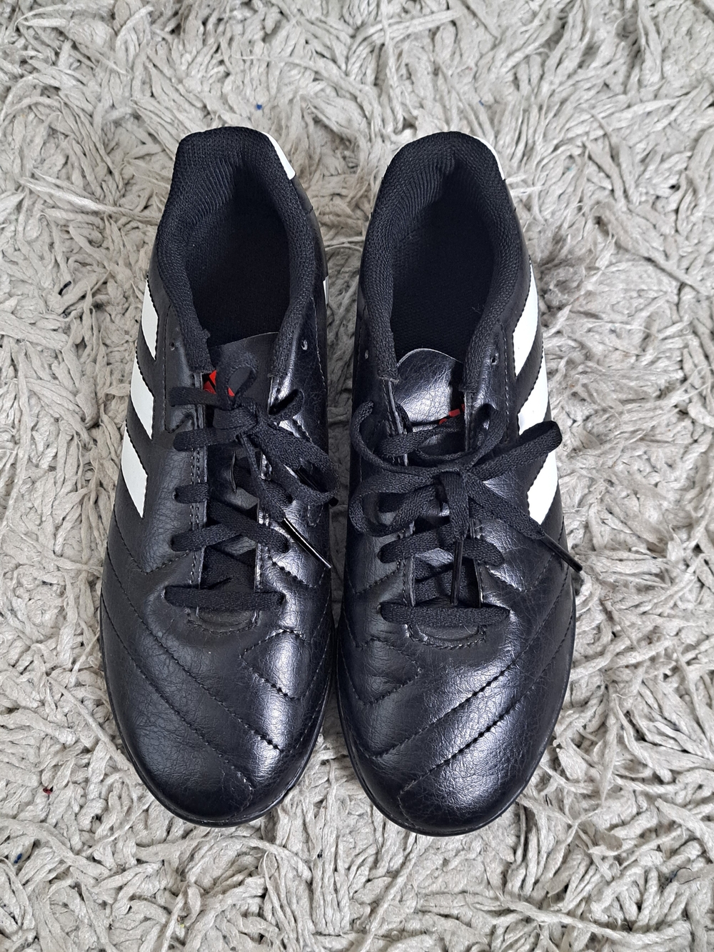 adidas Black Slip-On Sneakers with White Label Detail